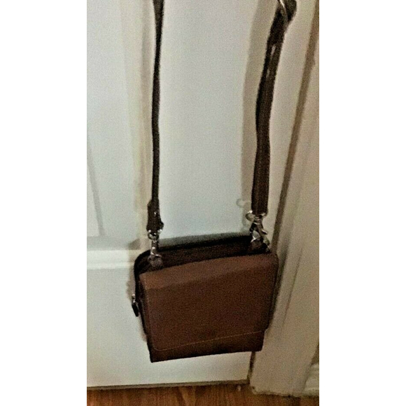 NO BRAND Brown LEATHER PURSE WITH LONG SHOULDER STRAP ( OKPTA1519426 ON SNAP) - Picture 10 of 10